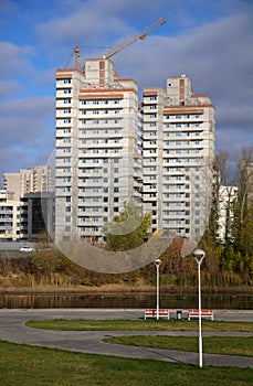Modern apartment buildings in Kazan, Russia