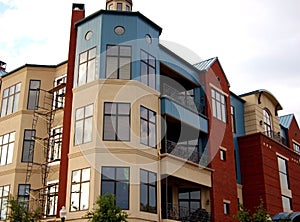 Modern apartment complex