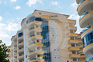 Modern apartment complex. Residential real estate in Turkey