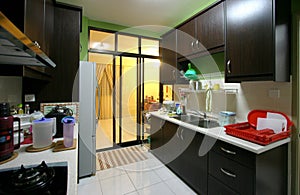 Modern apartment kitchen