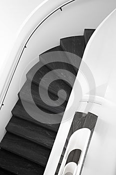 Modern apartment staircase