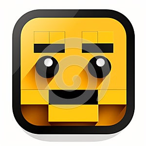 Modern App Logo With Roc And Lego Face
