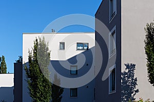 modern appartment building facade