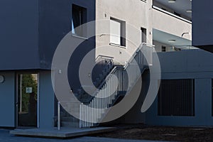 modern appartment building facade