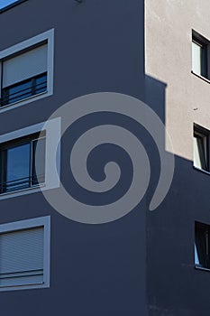 modern appartment building facade