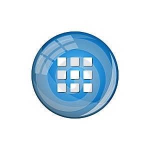 Modern Apps 9 Grid Menu Icon Button Logo