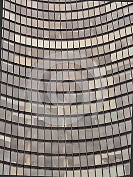 Modern Architectural Design, Concave Skyscraper Facade, Chicago photo