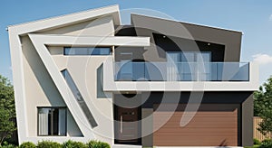 Modern architectural marvel showcasing bold angles and contemporary design elements