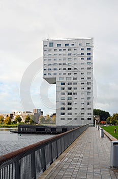 Modern architecture in Almere, Holland photo