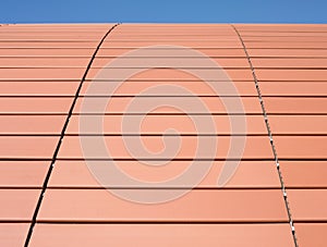 Modern architecture with brick arches detail