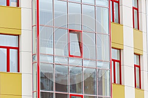 Modern Architecture Brilliance: Reflective Windows on a City Building