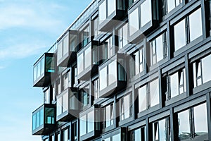 Modern architecture building facade -  real estate exterior