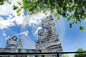 Modern architecture building in Poblenou district, Barcelona