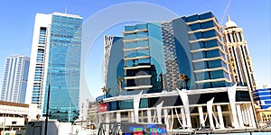 Modern architecture buildings in the centre on Riyadh