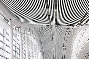Modern architecture of ceiling, structure for interior building.