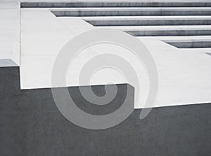 Modern architecture detail Stair step Exterior building
