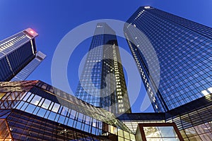 Modern architecture of downtown of Frankfurt