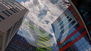 Modern architecture - glass office buildings architectural lines, business center