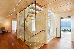 Modern architecture, interior, staircase