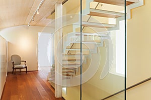 Modern architecture, interior, staircase