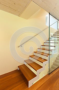 Modern architecture, interior, staircase