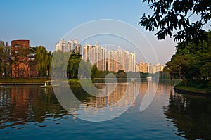 Modern architecture at the lake