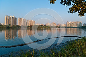 Modern architecture at the lake