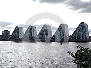 Modern architecture, lake