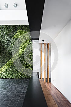 Modern architecture minimal style interior with vertical garden