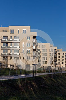 modern architecture residential building condominium appartments development mortgage