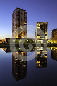 Modern architecture salford Quays Manchester