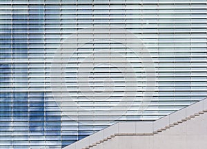 Modern architecture, sky reflection in windows / glass facade