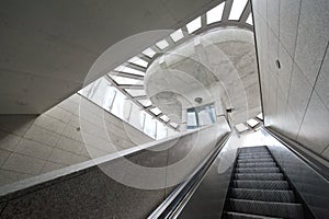 Modern architecture subway station