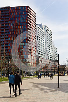 Modern architecure of city centre of Rotterdam