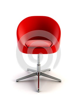 Modern armchair 3d rendering