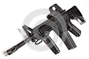 Modern army weapon. M4 RIS carbine. photo