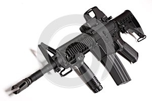 Modern army weapon. M4 RIS carbine.