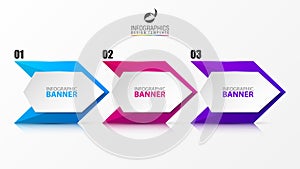 Modern arrow infographics elements. Businecc concept. Vector