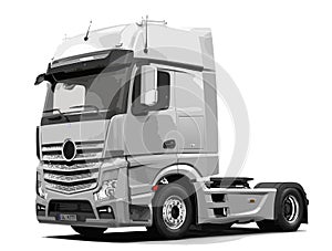 modern art design template delivery truck. vector illustration