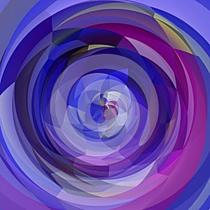 Modern art geometric swirl background - purple violet blue colored