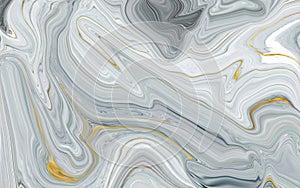 Modern Art liquid Abstract marble With Golden Yellow And white Graphics Color. 3d Digital wallpaper Background