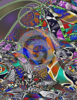 Modern Art Money Abstract