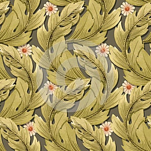 Modern Art Nouveau Tiffany vector pattern