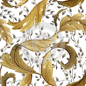 Modern Art Nouveau Tiffany vector pattern