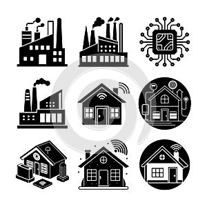 Modern Artificial Intelligence Symbols for Digital and Tech Projects photo