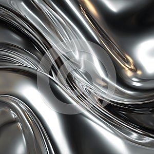 Modern Artistic Silver Surface with Smooth Texture