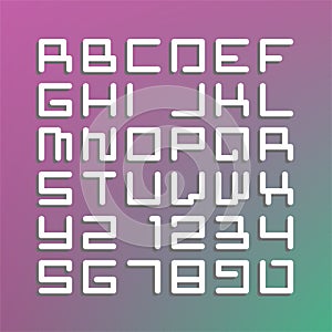 Modern astro font. Latin