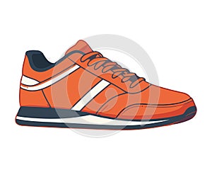 Modern athletic shoe symbolizes healthy lifestyles