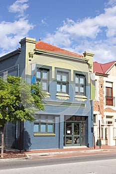Modern colorful Australian urban house, Perth, Australia photo
