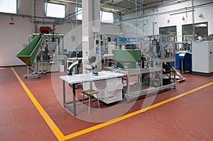 Modern automated factory plant